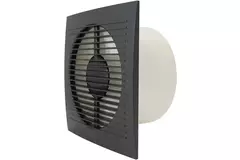Aspiratore per il bagno Ø 100 mm antracite con timer e sensore di umidità - Standard EE100HTA