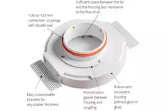 Ergovent valvola di ventilazione incorporata rotonda 160 mm