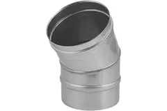 Tubo stufa PS Ø 130 mm in acciaio inox curva 30°