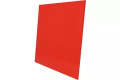 Air Roxy aspiratore per il bagno con diametro di collegamento 125 mm con interruttore a corda e spina - pannello frontale di plastica rossa