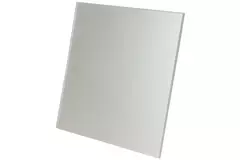 Aspiratore per il bagno Ø 100 mm - pannello frontale di vetro argentato satinato