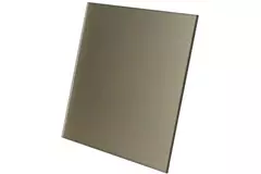 Aspiratore per il bagno Ø 125 mm con timer - pannello frontale di vetro dorato satinato