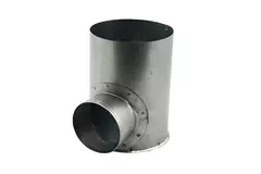 Raccordo a T zincato Ø125 mm - Ø80 mm