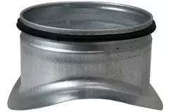 Raccordo a sella Ø 150/160 mm - 100 mm (90°) - Zincato