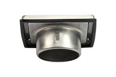 Griglia frontale in acciaio inox 100 mm con alette mobili di scarico alto - EL-SS-OP100 SS