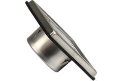 Griglia frontale in acciaio inox 100 mm con alette mobili di scarico alto - EL-SS-OP100 SS