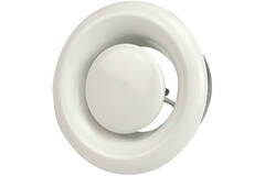 Valvola di scarico per ventilazione 80 mm in metallo - E-DVS80 RAL9010