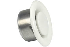 Valvola di scarico di ventilazione 160 mm in metallo - E-DVS160 RAL9010