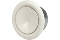 Valvola di ventilazione 100 mm in metallo - S-DVS100 RAL9010