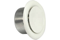 Valvola di ventilazione 100 mm in metallo - S-DVS100 RAL9010