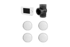 Kit Ubbink RF 0,49 Valvola a 3 vie controllo orologio 4x Sensore CO²