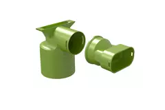 Ubbink Air Excellent 35SC adattatore per valvola 125 1x90°