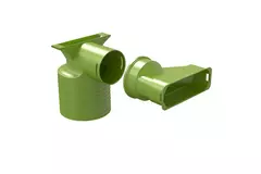 Ubbink Air Excellent 45SC adattatore per valvola 125 1x90°