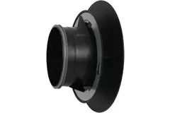 Valvola di ventilazione RLV Imaginair grande Ø 125 mm - morsetti di fissaggio + anello - nero