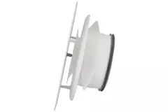 Valvola di ventilazione RLV Imaginair quadrata Ø 125 mm - morsetti di fissaggio + anello - bianco