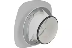 Valvola di ventilazione RLV Imaginair quadrata Ø 125 mm - morsetti di fissaggio + anello - bianco
