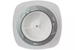 Valvola di ventilazione RLV Imaginair quadrata Ø 125 mm - morsetti di fissaggio + anello - bianco