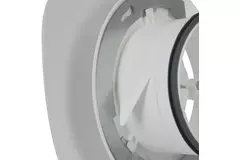 Valvola di ventilazione RLV Imaginair quadrata Ø 125 mm - morsetti di fissaggio + anello - bianco