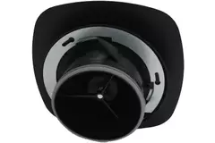 Valvola di ventilazione RLV Imaginair quadrata Ø 125 mm - morsetti di fissaggio + anello - nero