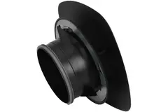 Valvola di ventilazione RLV Imaginair quadrata Ø 125 mm - morsetti di fissaggio + anello - nero