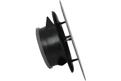 Valvola di ventilazione RLV Imaginair quadrata Ø 125 mm - morsetti di fissaggio + anello - nero