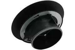 Valvola di ventilazione RLV Imaginair grande Ø 125 mm - morsetti di fissaggio + anello - nero