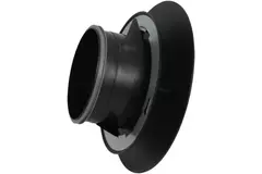 Valvola di ventilazione RLV Imaginair grande Ø 125 mm - morsetti di fissaggio + anello - nero