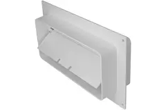 Flangia di collegamento rettangolare in plastica con valvola di non ritorno 220x90 mm (KFV29)