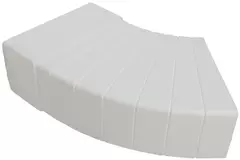 Curva rettangolare orizzontale in plastica 15-60° 110x55 - KLH15-60