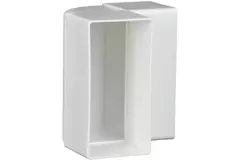 Curva rettangolare in plastica 90° 110x55 - KLV