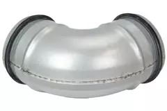 Curva tonda corta spiro 45° Ø 80 mm per tubo spiro