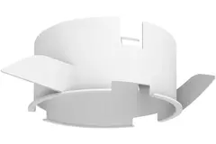 Boccola di montaggio per valvola Vent-Axia UniflexPlus RV (collare RVK) - bianco 125mm