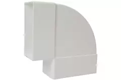 Curva rettangolare orizzontale in plastica 90° 110x55 - KLH