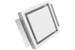Ergovent valvola di ventilazione canalizzabile senza telaio quadrata 100 mm