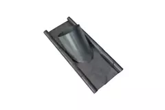 Tegola perforata di piombo per condotto termoisolato diametro 160 mm - 45 gradi