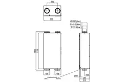 Zehnder Stork Unità VMC con recupero di calore WHR 920 Base RF L
