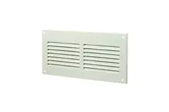 Griglia a fessura rettangolare in metallo 200x100 bianca - MR2010
