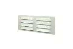 Griglia a fessura rettangolare in metallo 260x105 bianca - MR26105