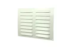 Griglia a fessura rettangolare in metallo 260x190 bianca - MR2619