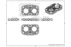 Vent-Axia Uniflexplus scatola di distribuzione secondaria di ventilazione 18 x Ø69 mm connessione laterale con manicotto Ø160 mm