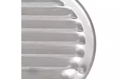 Griglia di aerazione metallica rotonda Ø 125 mm zincata - MR125ZN