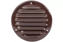 Griglia di aerazione in metallo tonda Ø 125 mm marrone - MR125B - RAL8016