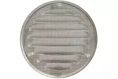 Griglia di aerazione rotonda in metallo 100 mm alluminio - MR100AL