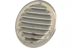 Griglia di aerazione rotonda in metallo 100 mm alluminio - MR100AL