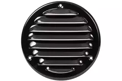 Griglia di aerazione in metallo rotonda 100 mm nera - MR100M - RAL9005