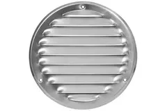 Griglia di aerazione tonda in metallo Ø 125 mm alluminio - MR125Al