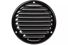 Griglia di aerazione in metallo tonda Ø 125 mm nera - MR125M - RAL9005