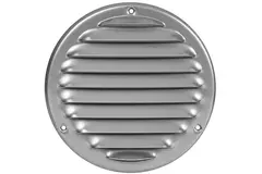 Griglia di aerazione in metallo tonda 100 mm grigia - MR100P - RAL9006