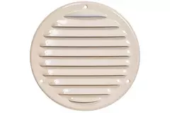 Griglia di aerazione in metallo tonda Ø 125 mm beige - MR125Y - RAL1015