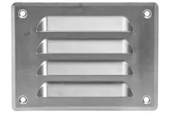 Griglia di aerazione quadrata in metallo 140x105 mm alluminio - MR14105Al